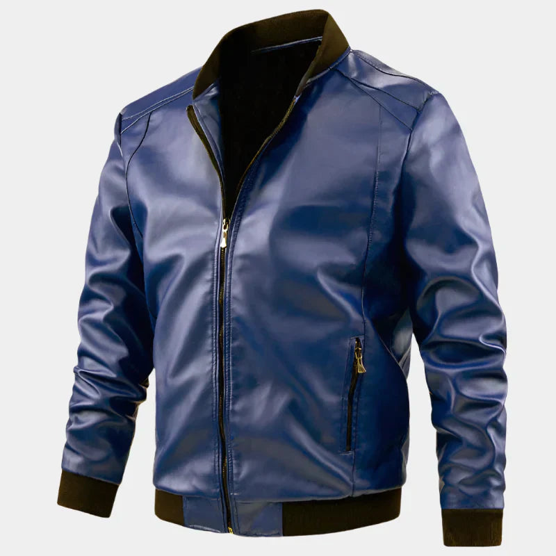 Veste en cuir Signature exclusive