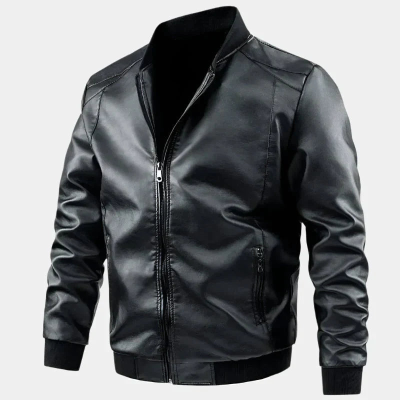 Veste en cuir Signature exclusive