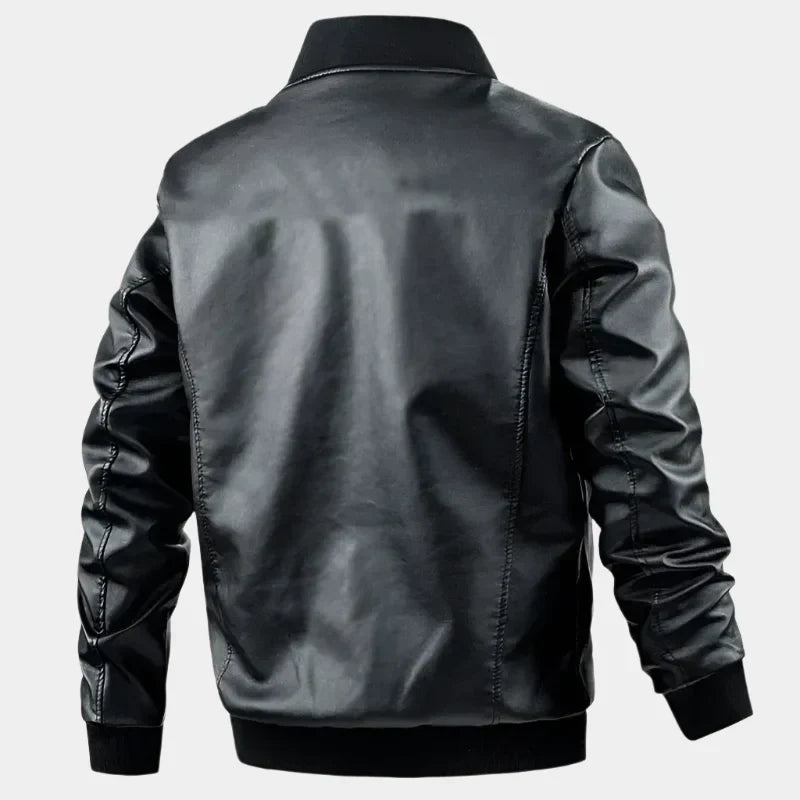 Veste en cuir Signature exclusive